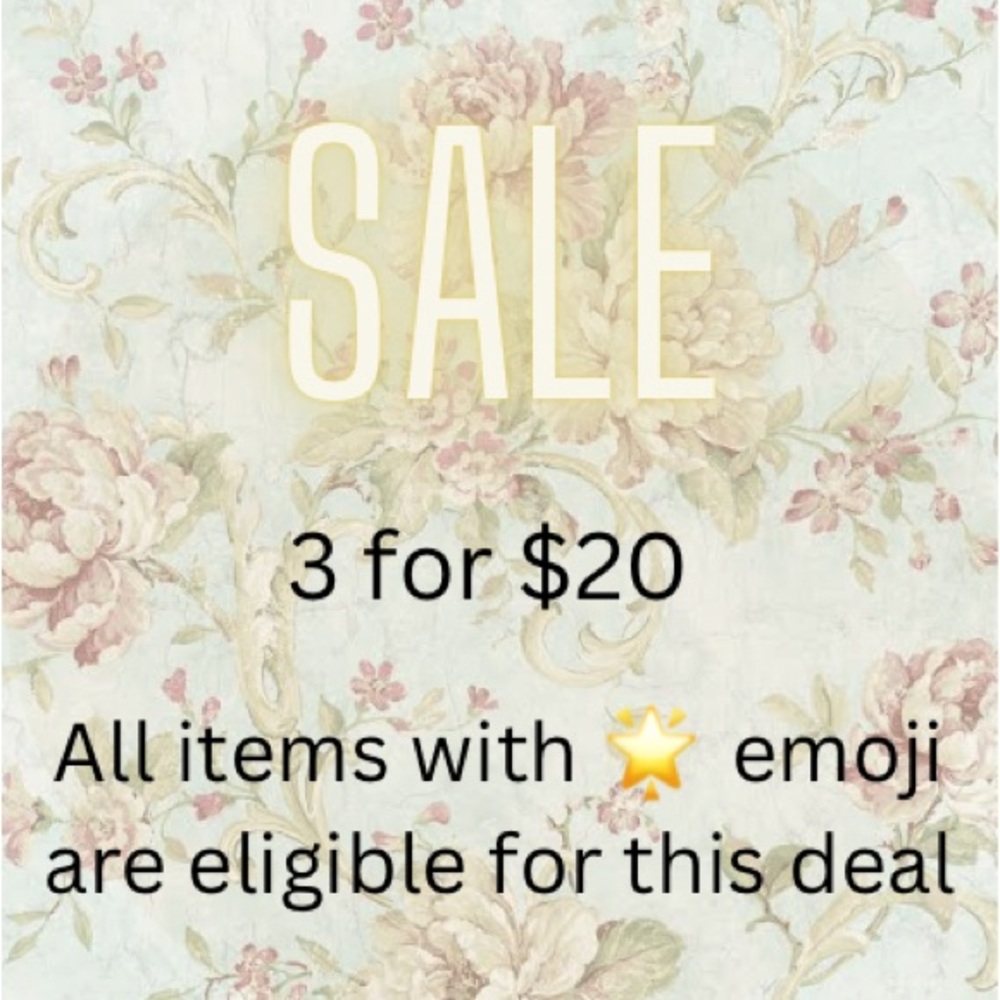 3 for $20
